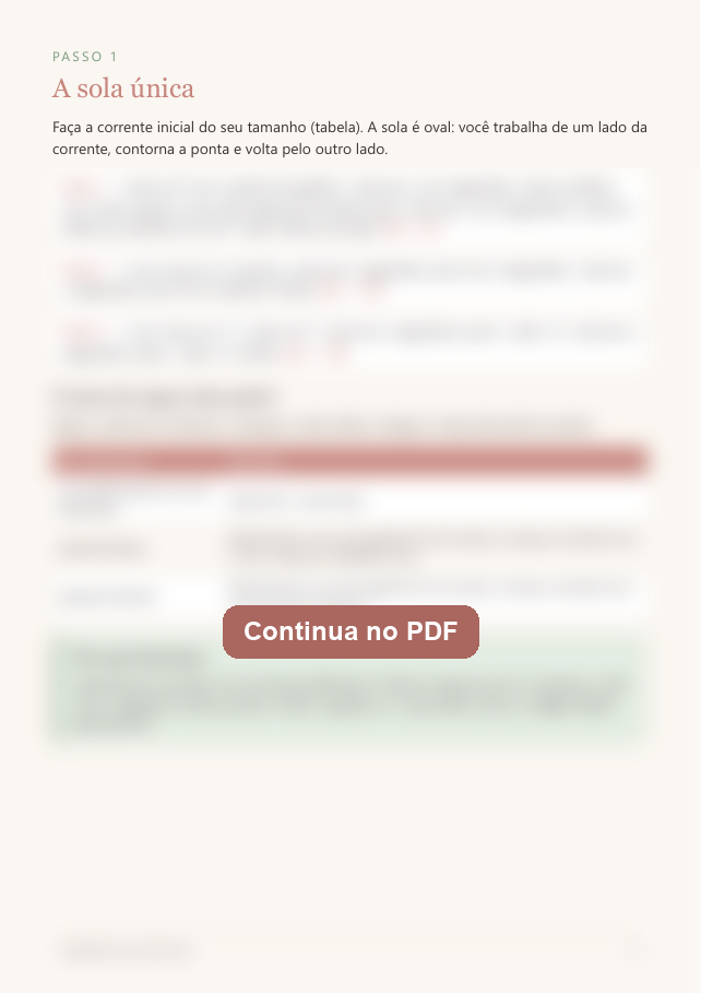 Página da sola única